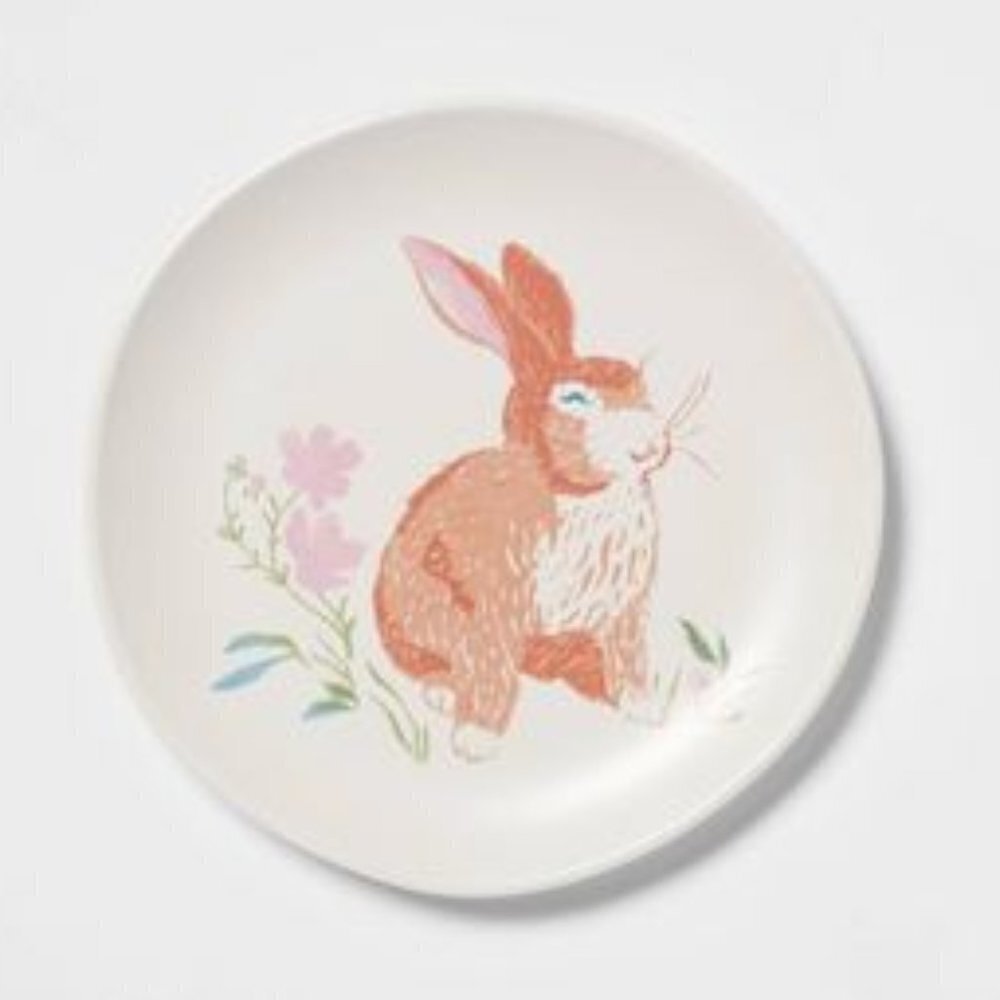 NWT - Threshold Bunny Rabbit Dessert/Salad Plate